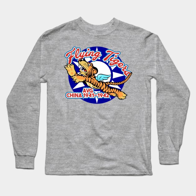 Flying Tigers Long Sleeve T-Shirt by MBK